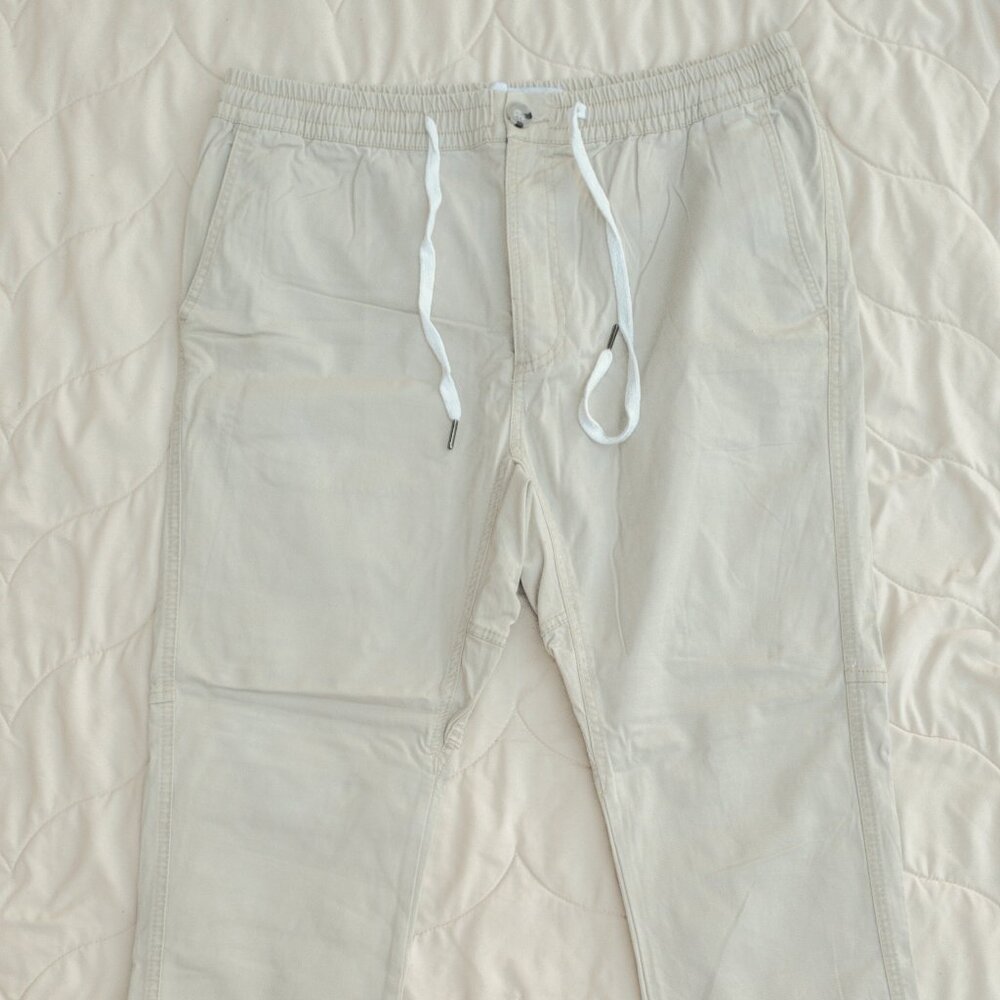 Cotton On Drake Roller Pant light beige khaki 34 waist, 25 inseam
